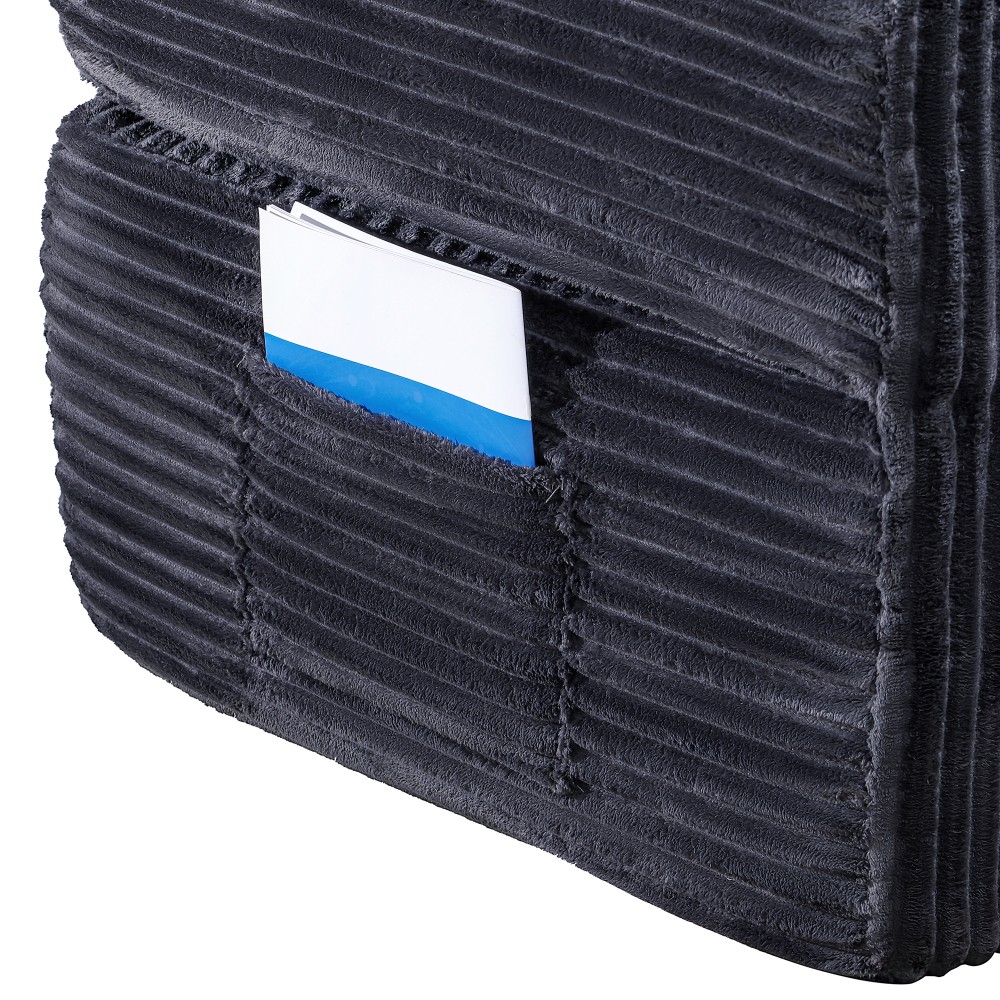 Folding Sofa Bed Corduroy Fabric Double Sofa Suitable for Offices Living Rooms