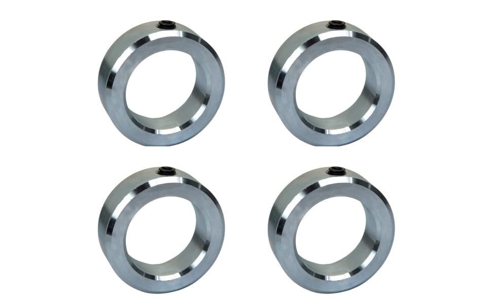 1-1/4" Bore Solid Zinc Set Screw Shaft Collar OD 2" Width 11/16" (2 PCS)