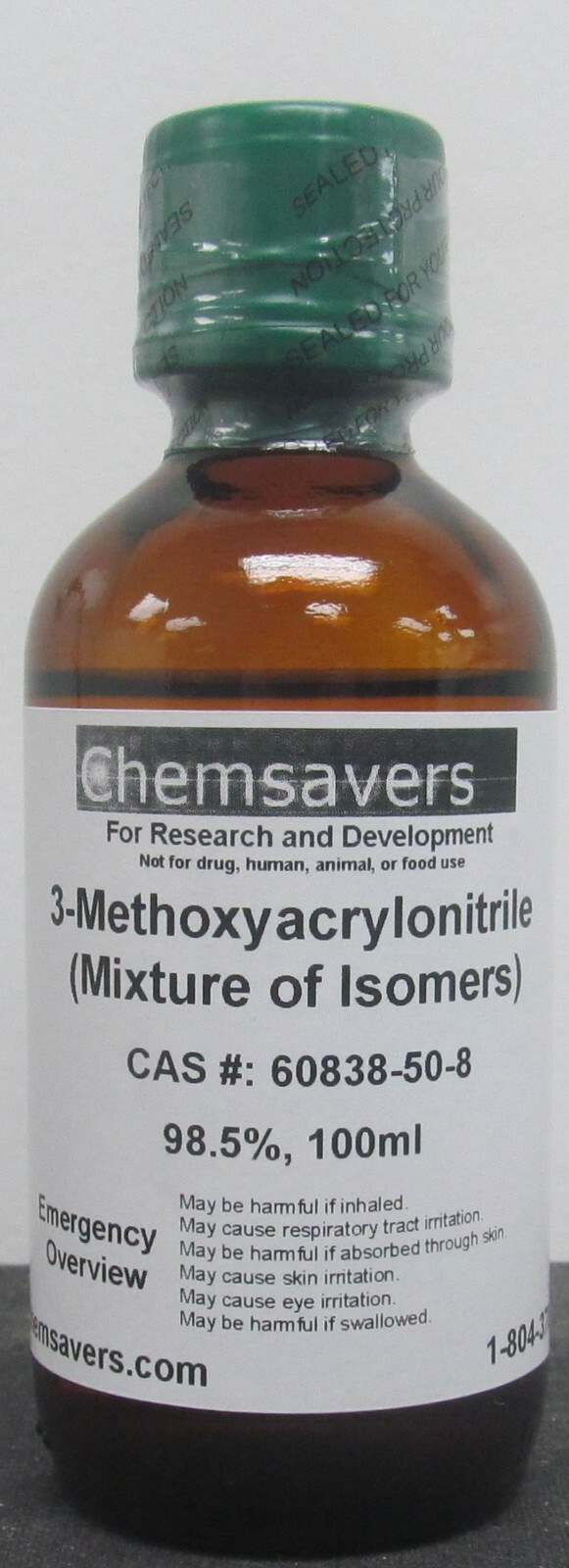 3-Methoxyacrylonitrile (Mixture of Isomers), 98.5%, 100ml
