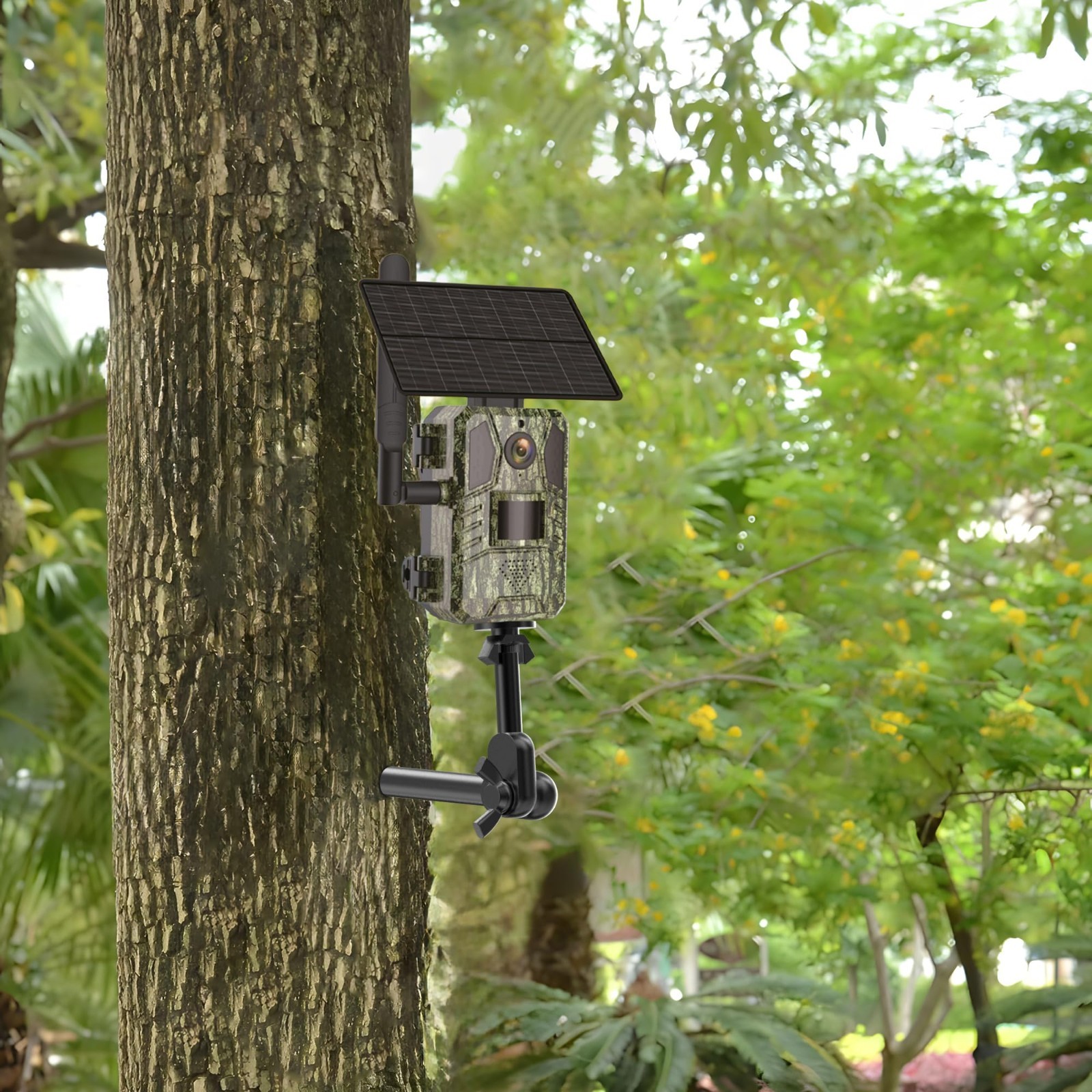360° Rotatable Trail Camera Mount, Heavy Duty Tree Accessory for Hunting & Binoc