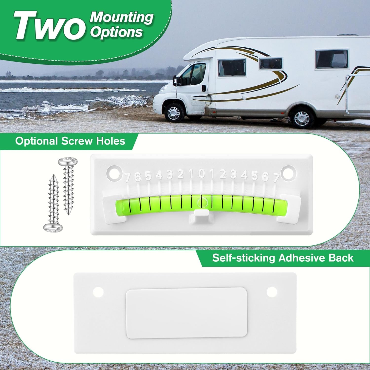 RV Level Bubble, Graduated Scale Levels for Precision Leveling, Stick on Levelin