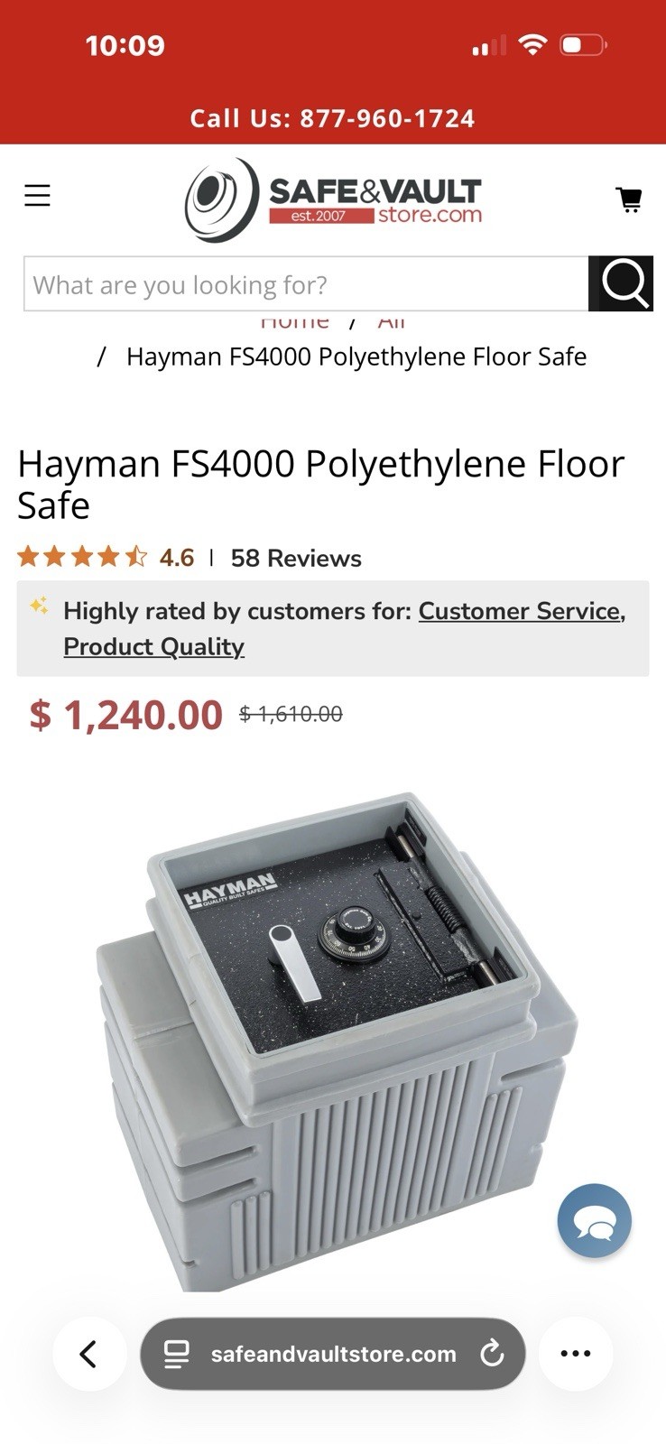 Hayman Polyethylene Floor Safe