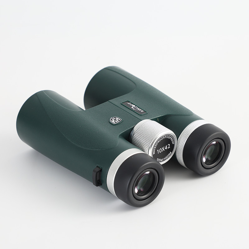 HD10x42 Binocular BK7 Large Prism Optical System Tripod Adaptable Rubber Armor