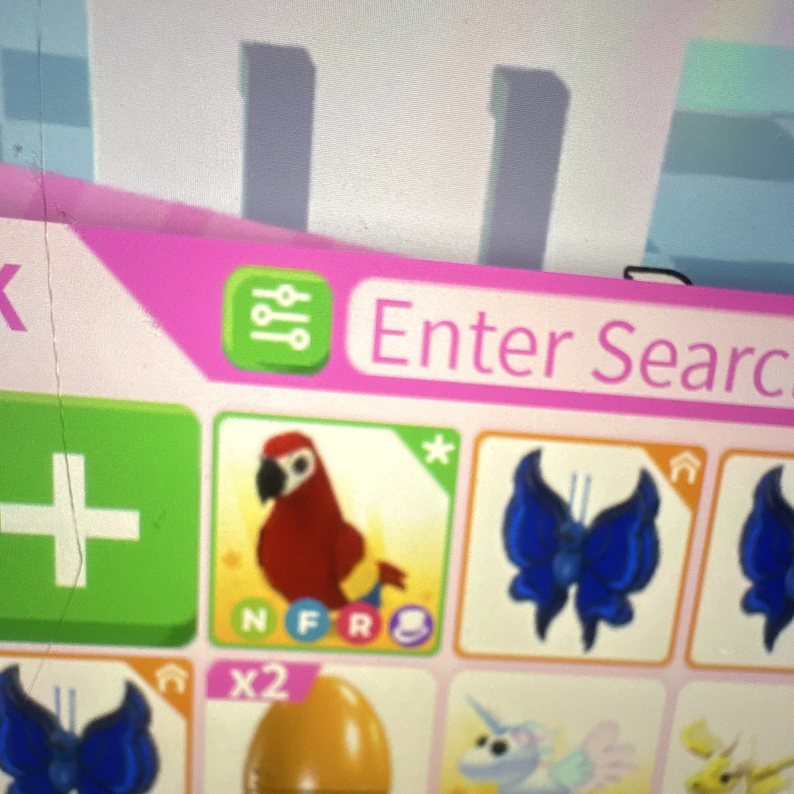 Adopt Me! Parrot NFR Neon Fly Ride Friend Game Item/Asset (x2) Roblox