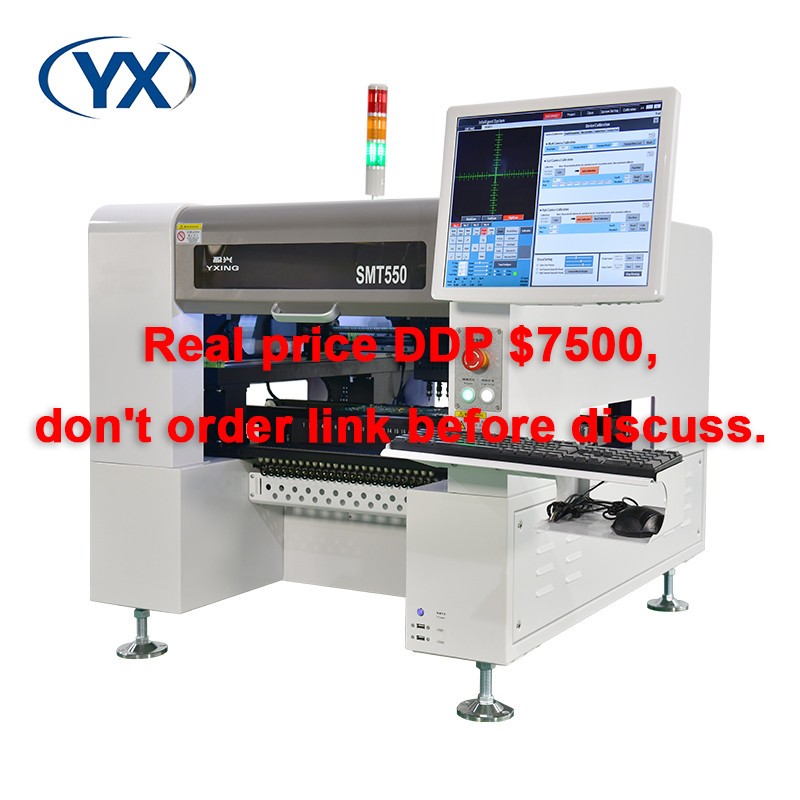 Real Price DDP $7500 Pick and Place Making Machine SMT550 4 Heads Assembly Line