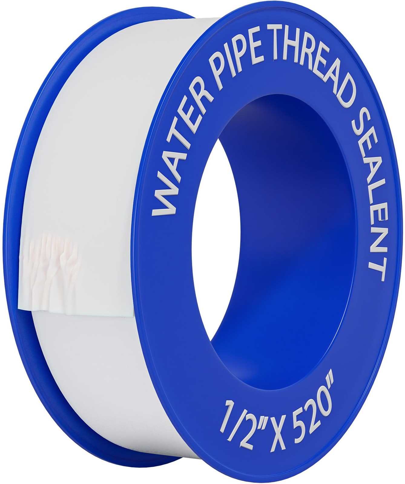 1, 4 Or 5 Rolls 1/2 Inch X 520 Inches Teflon Plumbers Tape, Duct Sealant Tape