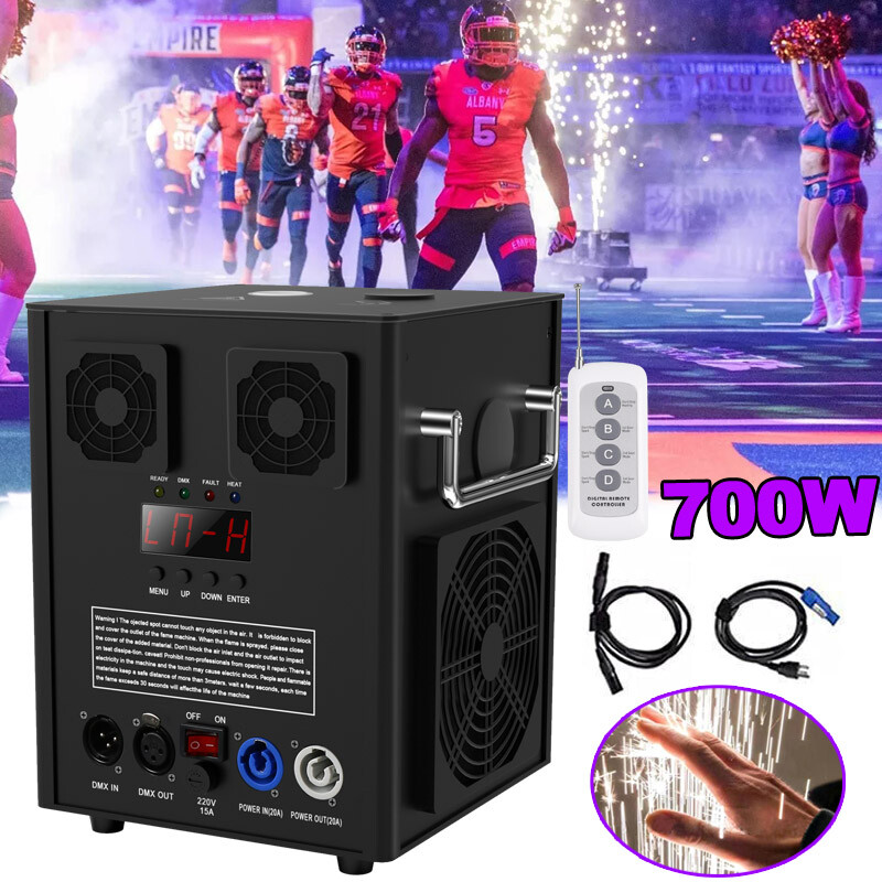 U`King 700W Cold Spark Machine DMX Stage Firework Machine Effect Party Wedding