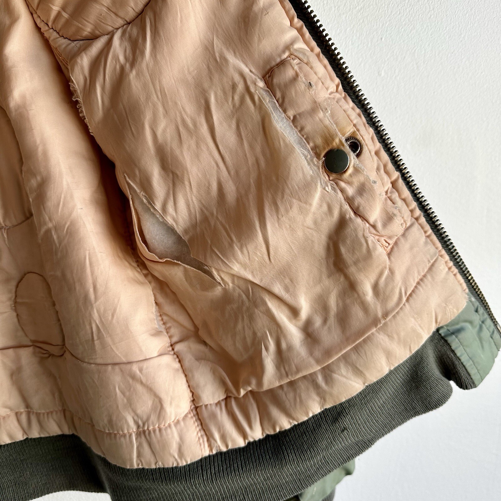 Desert Storm Patched Souvenir Flight Jacket Pilot Original Nylon