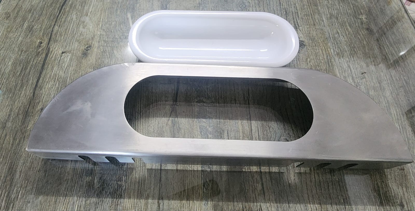 CARPIGIANI SOFT SERVE ICE CREAM VAN MACHINE FRONT TRY STAINLESS STELL & PLASTIC