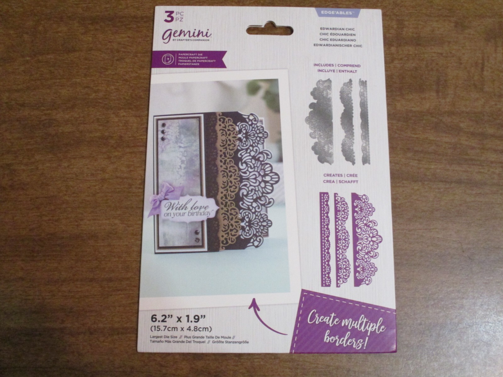GEMINI PAPERCRAFT DIE EDGEABLES ELEGANT EDWARDIAN CHIC