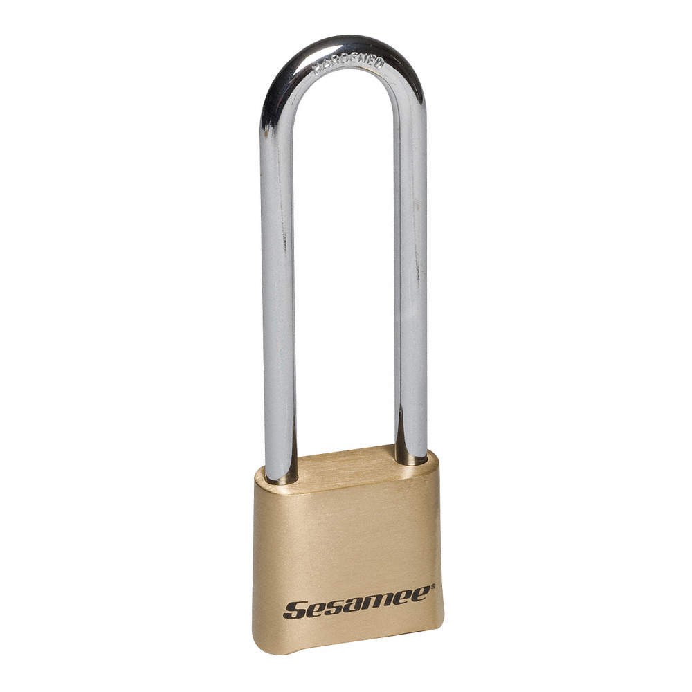 SESAMEE K440 Combination Padlock,1 3/4in,Rectgle,Gold 3TMK1