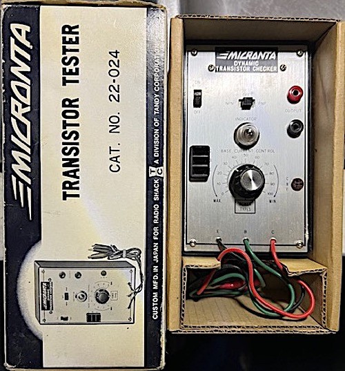 Radio Shack Micronta® Transistor Tester Cat. No. 22-024 Vintage