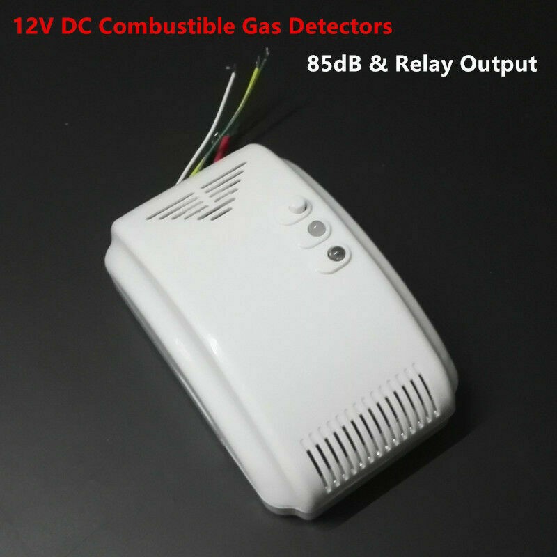 Gas Leak Detector RV Propane Alarm w/ Dry Contact Relay Output NC NO Output a