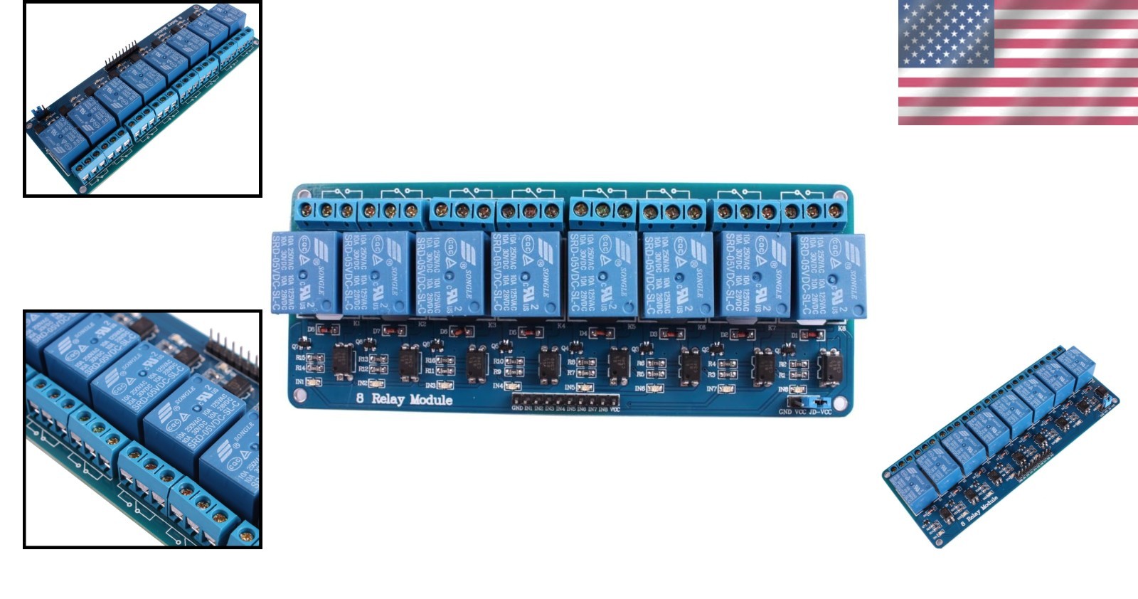 DC 5V 8-Channel Relay Module for Arduino & Raspberry Pi | Efficient Automation