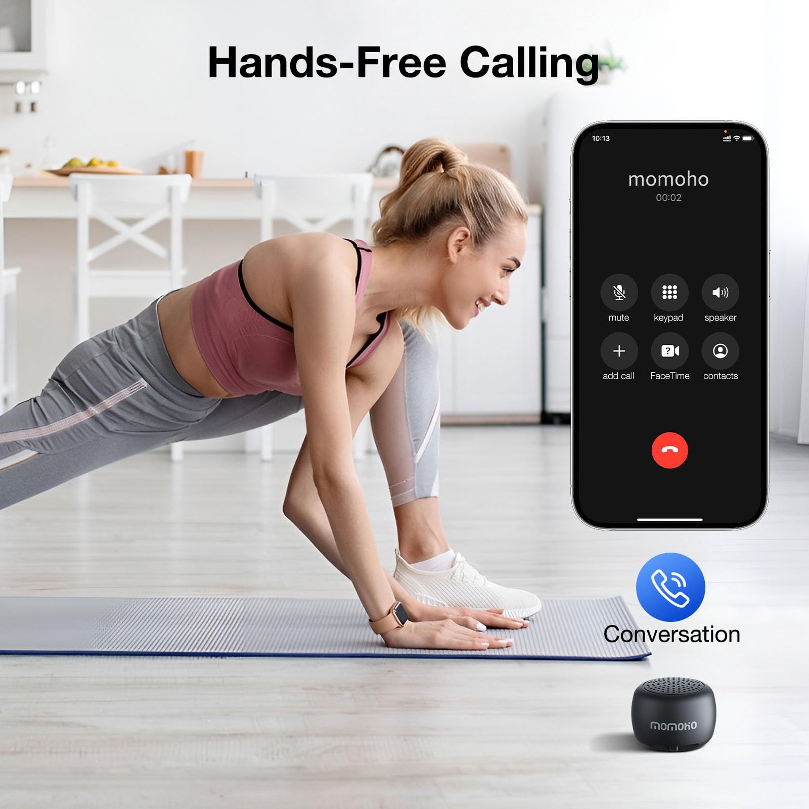 Mini Bluetooth Speaker, Tiny Gifts with TWS Pairing, Small Bluetooth Speaker ...
