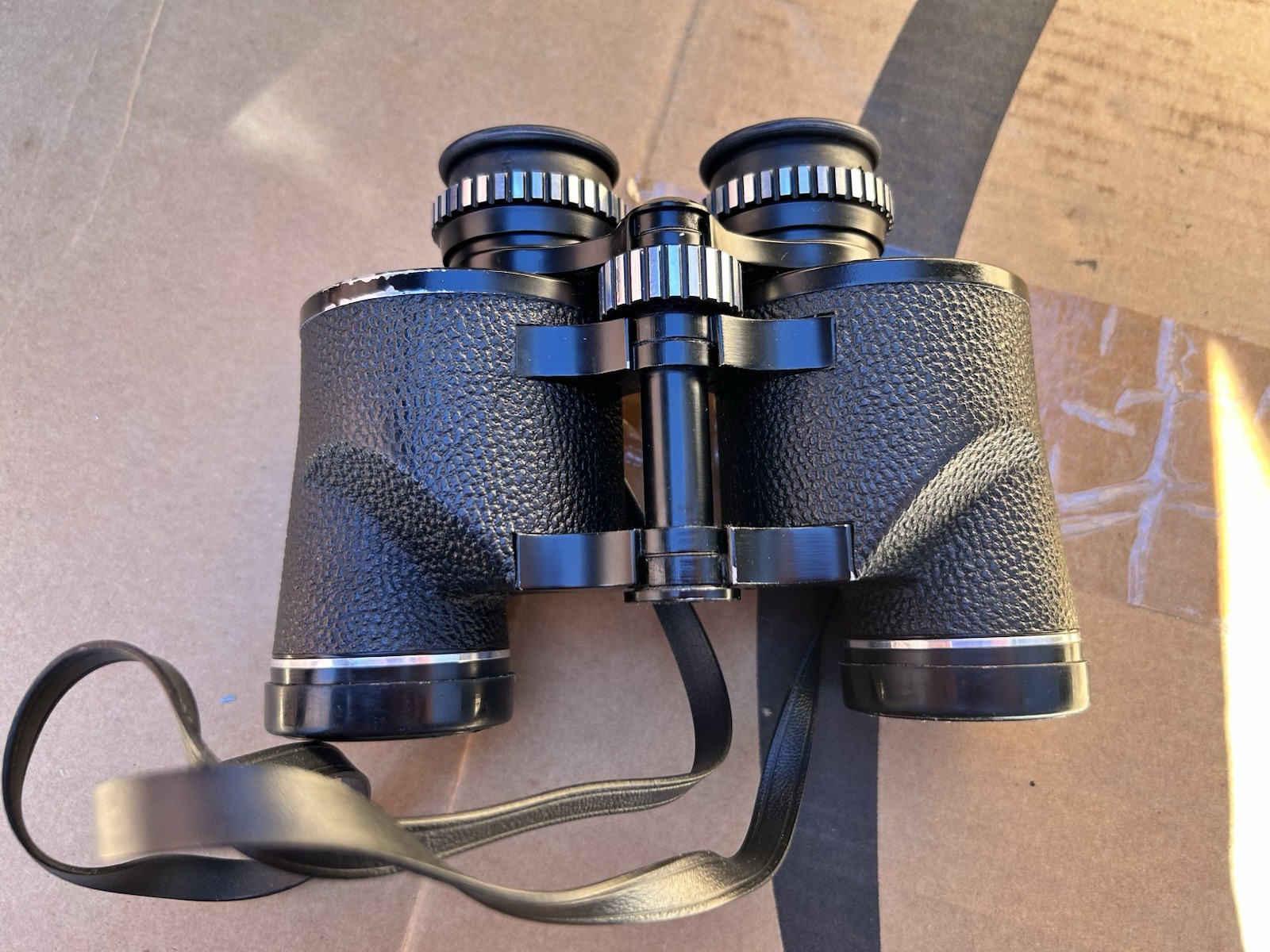 VTG. TASCO No.116 BLACK BINOCULARS COATED OPTICS 7X35-551 FT/1000YDS. + CASE