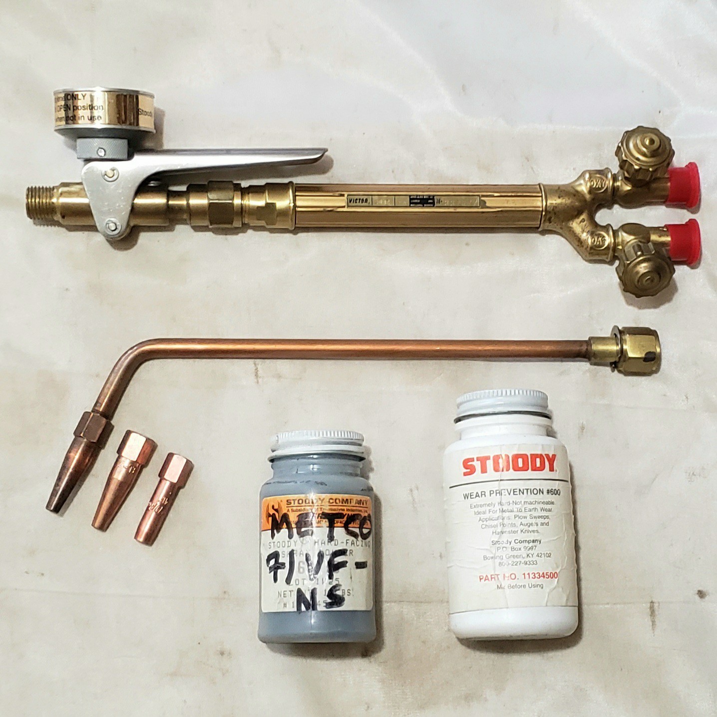 Victor Stoody JS-100 Spray Welding Torch Kit With Powder Hardfacing