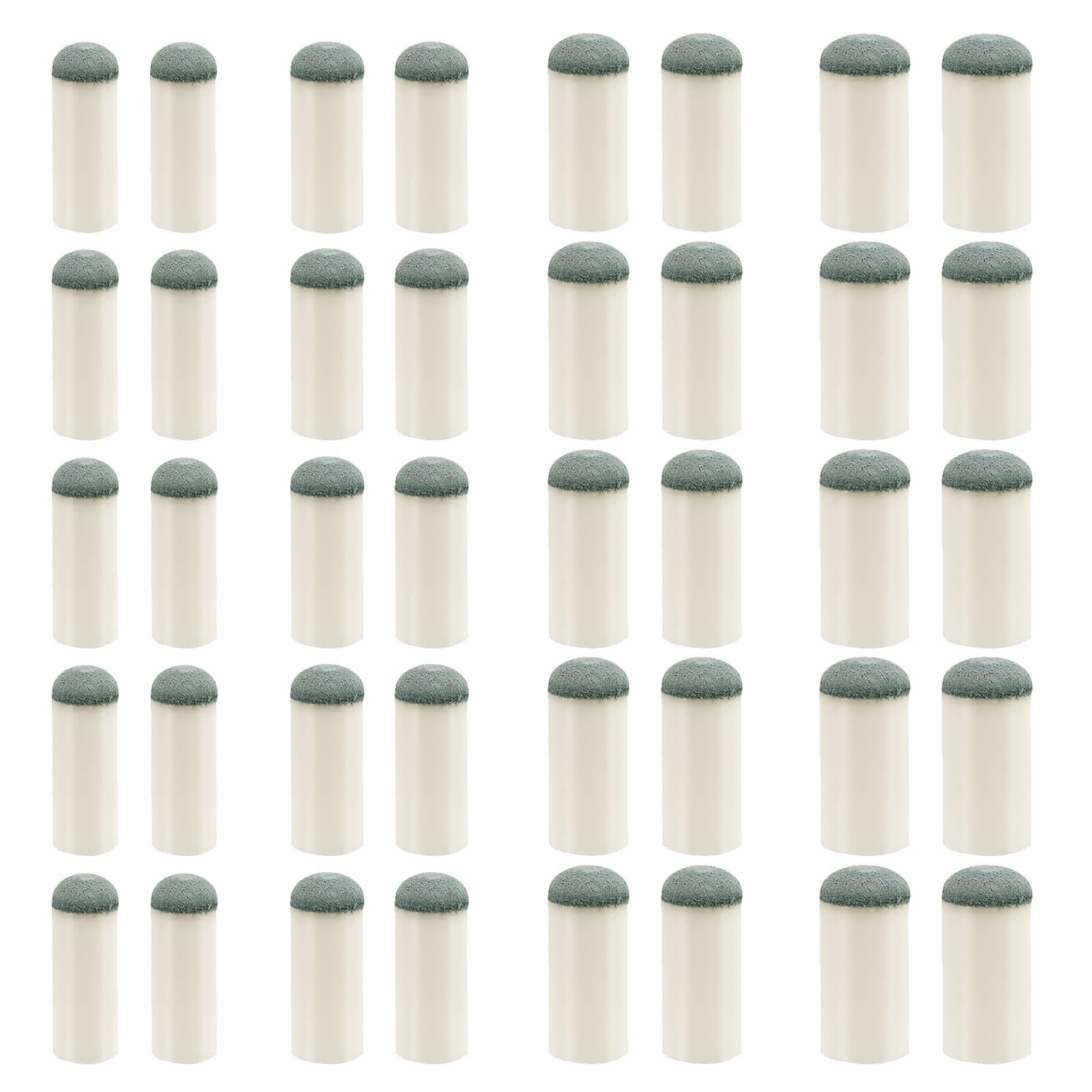 40Pcs Slip on Pool Cue Tips, 4 Sizes 9Mm, 10Mm, 12Mm, 13Mm Replacement Tips