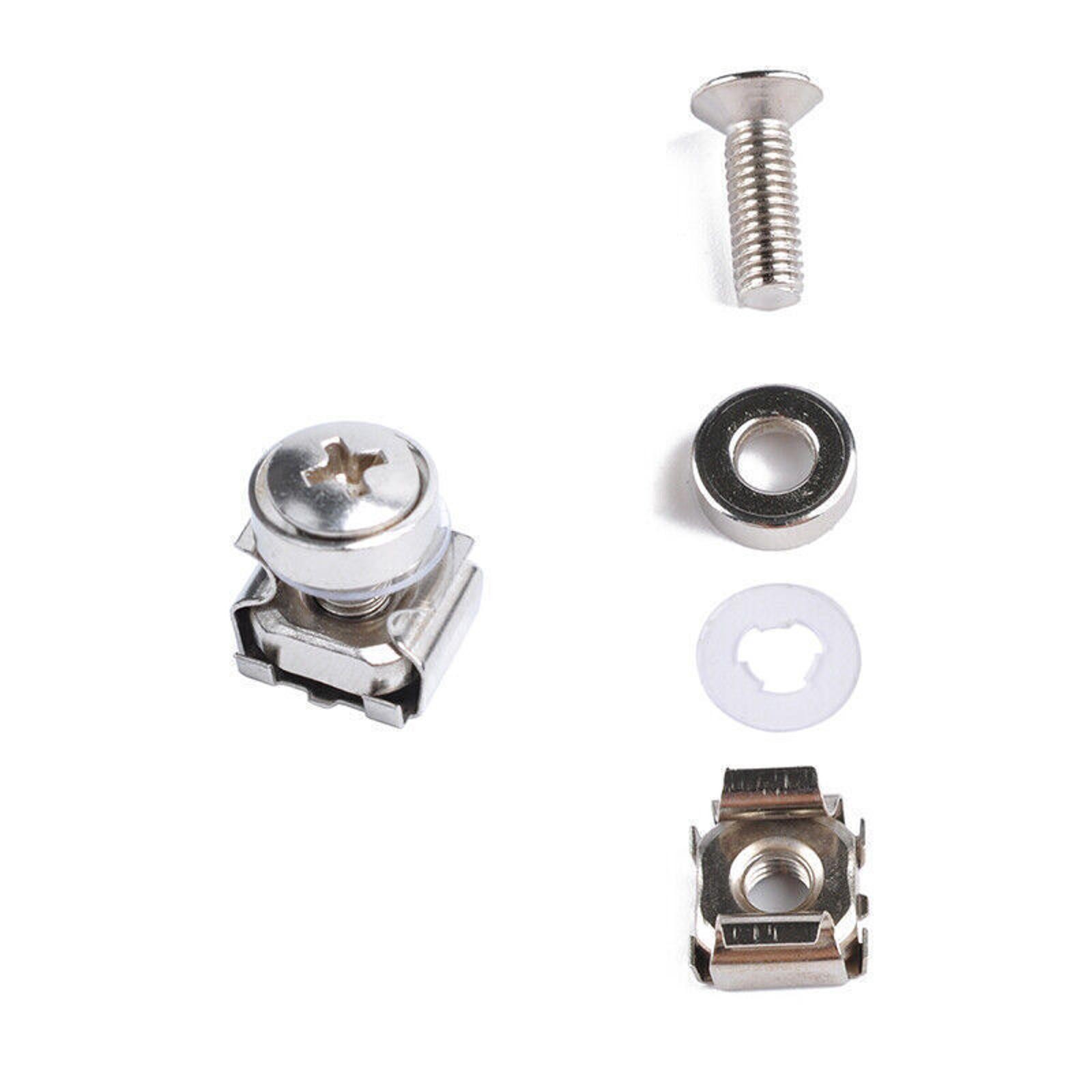 10pcs M5 Mounting Screws& Cage Nuts For Server Network AV Rackmount Equipment F