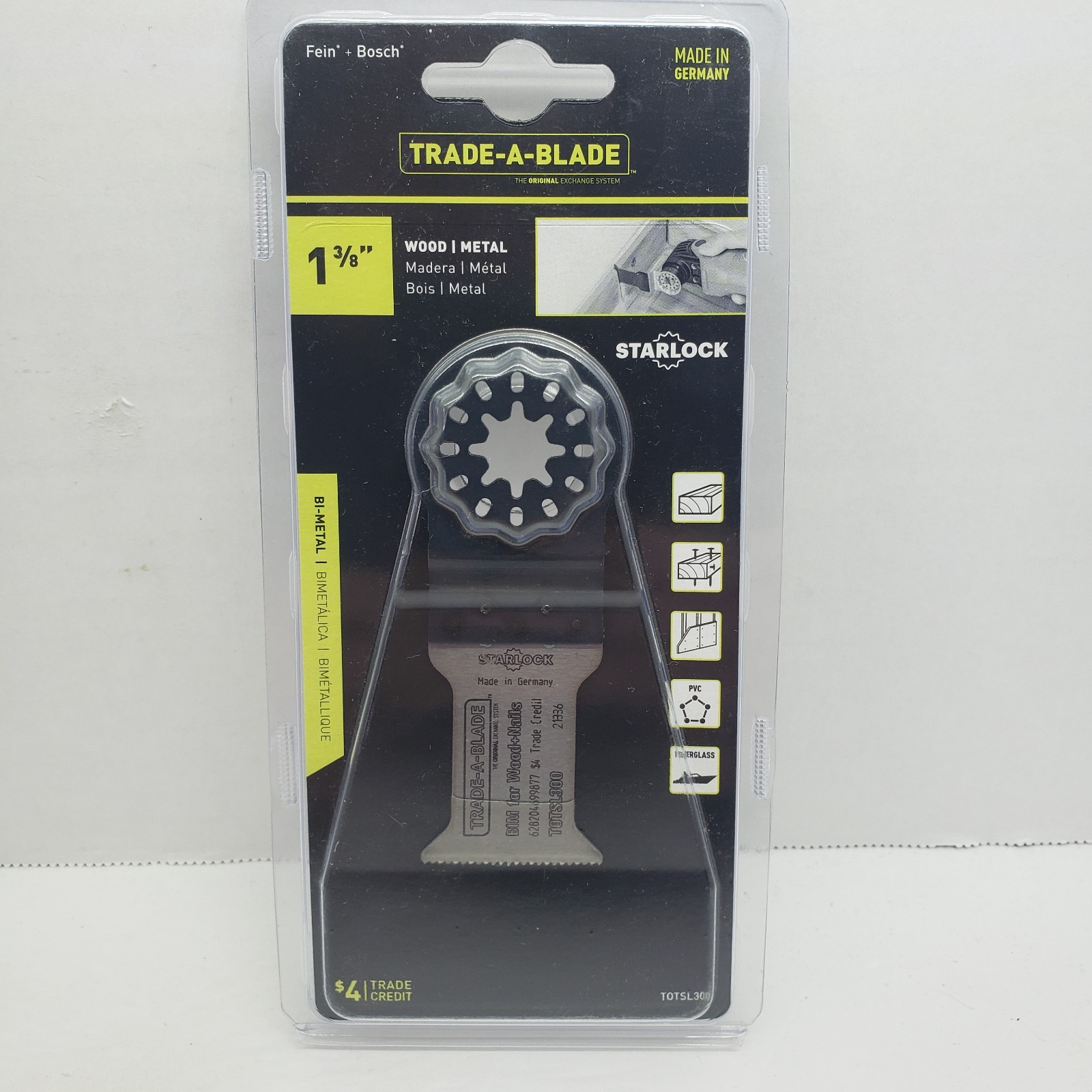 Trade-A-Blade Norske 1-3/8" Wood Metal blade Starlock #TOTSL300