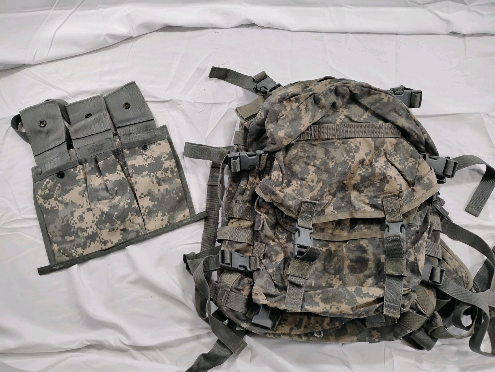 Salty 3 Day Assault Pack Bandoleer Combo Molle ACU UCP Backpack Usgi