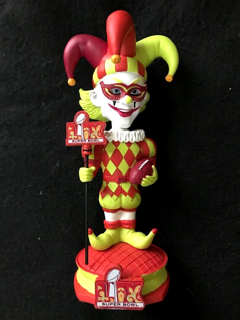 2025 NFL Super Bowl New Orleans FOCO Jester Bobblehead Limited Edition Numbered