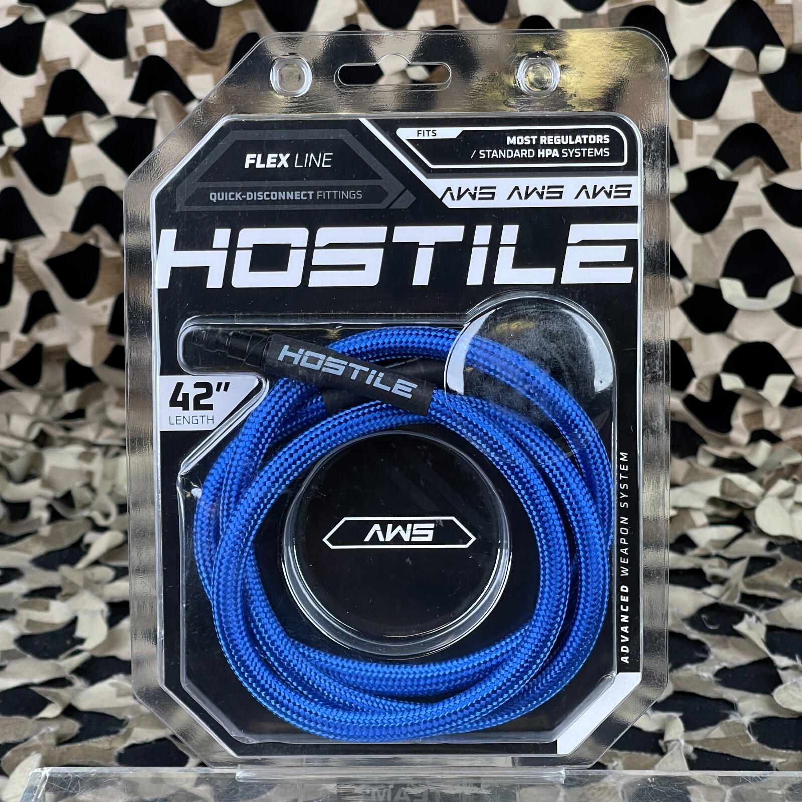 NEW HK Army Hostile AWS 42" Airsoft HPA Flex Line - Blue