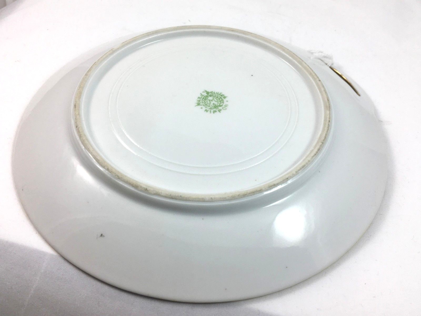 Hand Painted Nippon Dish Gold Trim with Handle