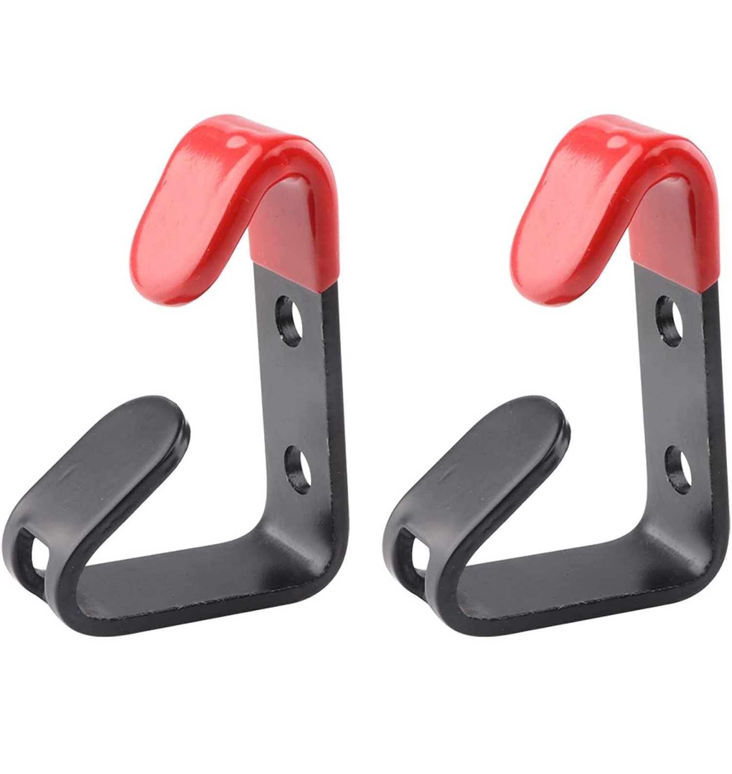 Alloy Rim Display Hanging Hooks,Metal Wheel RimHooks Black&Red 2 Pack