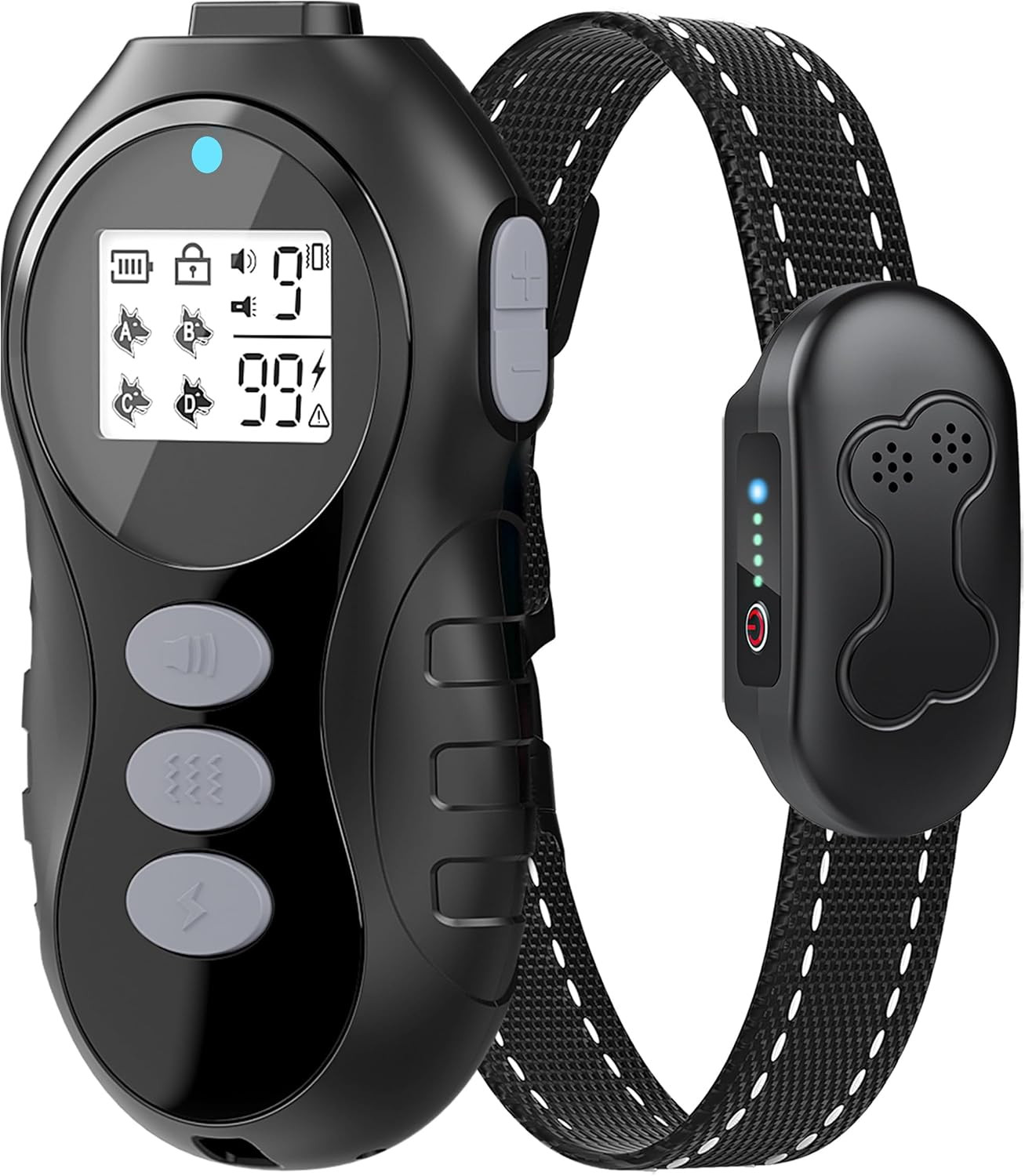 Dog Shock Collar with Remote Control for Dogs 10–120Lbs, IPX7 Waterproof Dog Tra