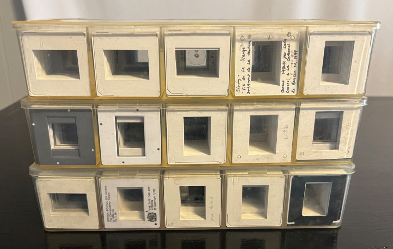 🍋 Vintage 100s LOT Empty Plastic Reusable Photograph Slide Projector Cases 🍋