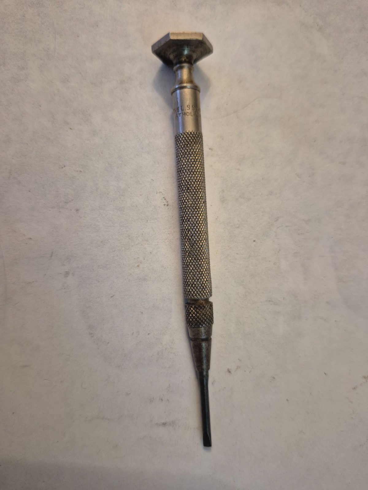 Starrett 555D Jewelers Pocket Screwdriver .080 in (2mm) Blade Width USA