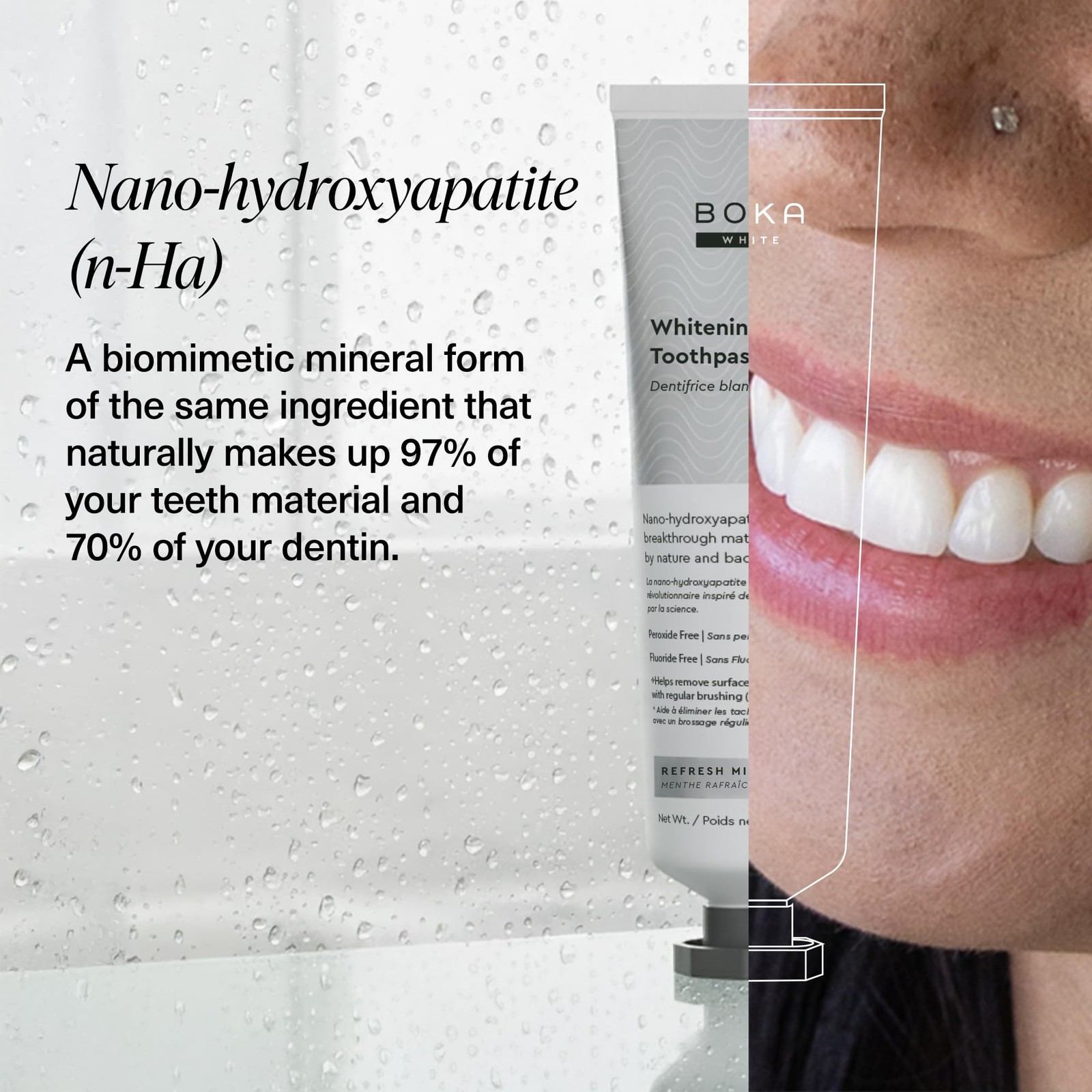 Boka Toothpaste - Fluoride Free Toothpaste, Nano Regular Size (4 Ounce)