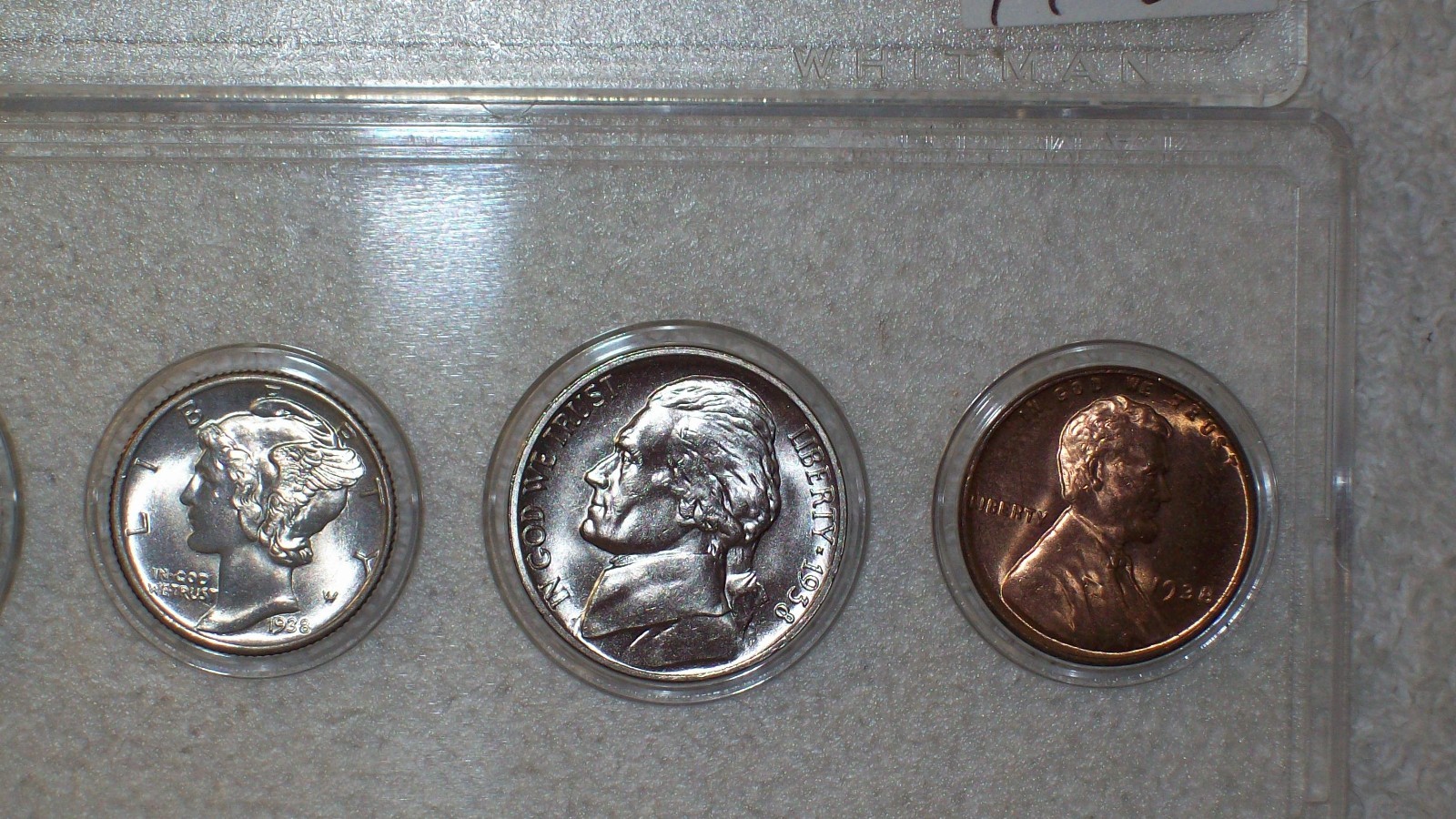 1938 MINT SET PHILADELPHIA MINT UNCIRCULATED +