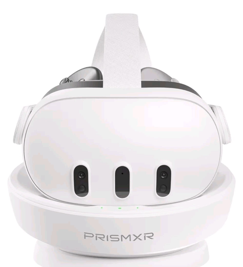 PRISMXR Carina D1S Lite Charging Dock for Meta Quest 3S, Fast Magnetic Charge