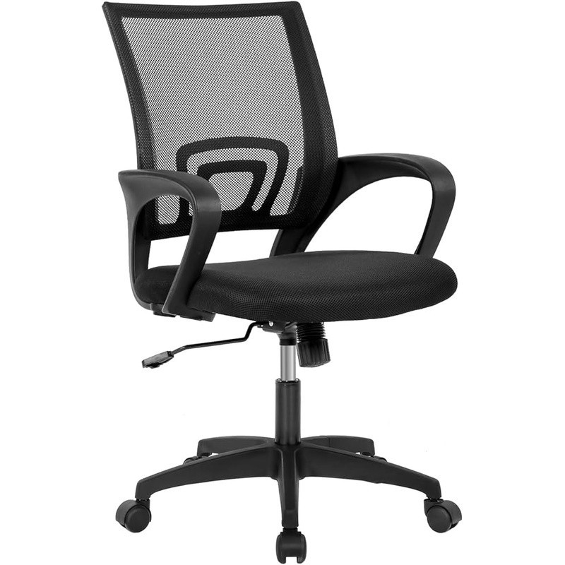 Ergonomic Mid-Back Mesh Office Chair W/ Lumbar Support Rolling Swivel Task Chair