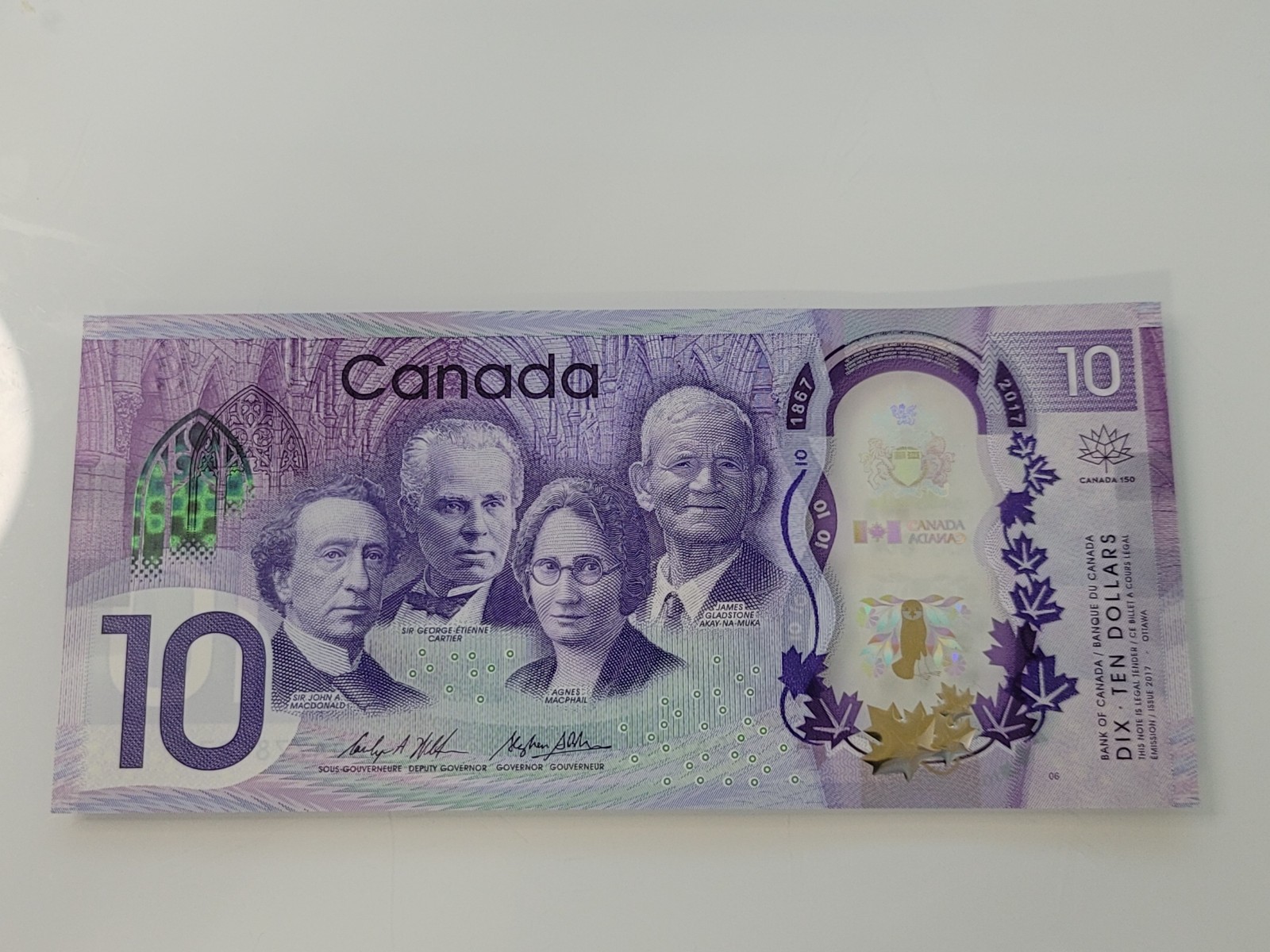 Canada 10 Dollars Polymer UNC 150 2017 Commemorative CDA