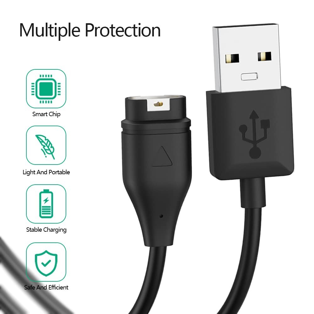 Compatible for Garmin Watch Charger Cable (2 Pack)