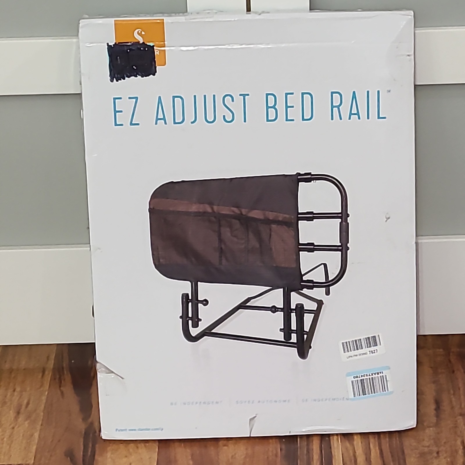 Stander EZ Adjust Bed Rail Adjustable Safety Fall Support Assist Mobility 300 Lb