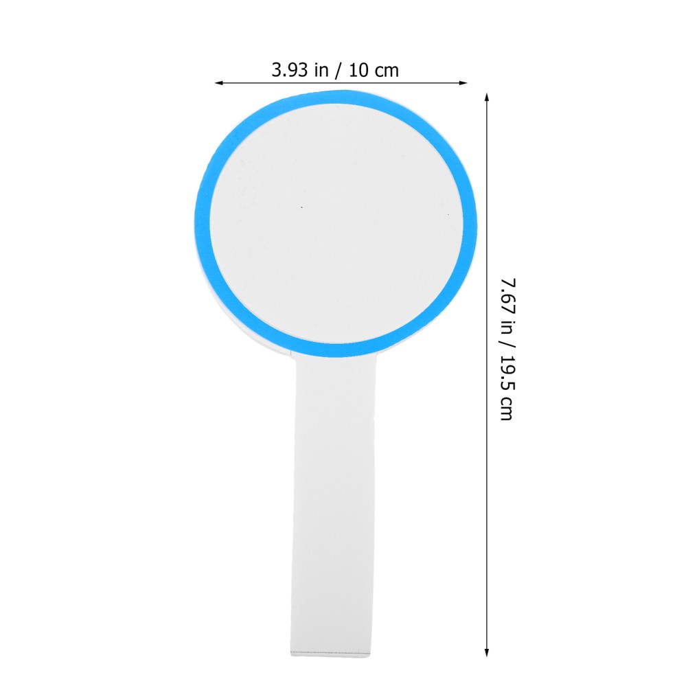 6Pcs Single Side Blank Writable Scoreboards for Handheld Auctions Supply