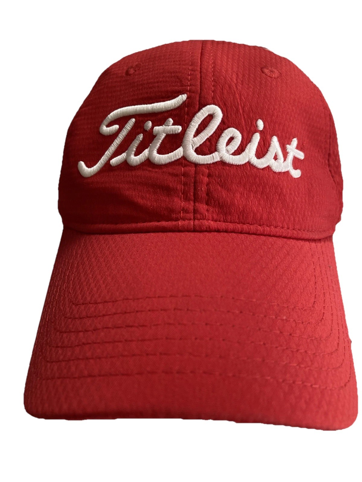 Red Titleist Golf Hat “Prairie Landing Golf Club” Adjustible Strap