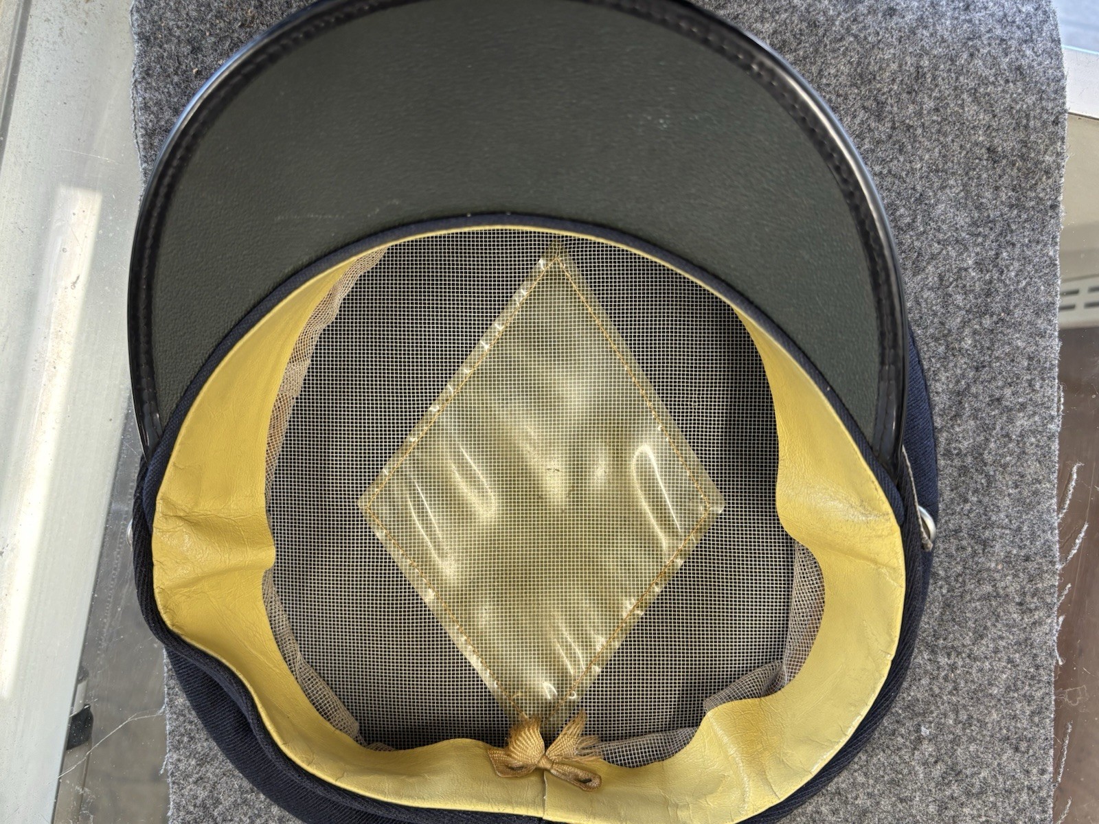Belgian Air Force Officers Blue Wool Visor Hat