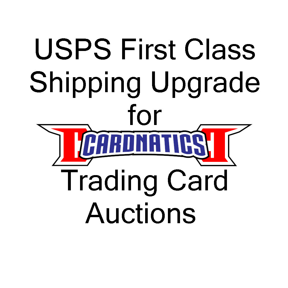Shipping Upgrade for Cardnatics Auctions: USPS First Class Package with Tracking