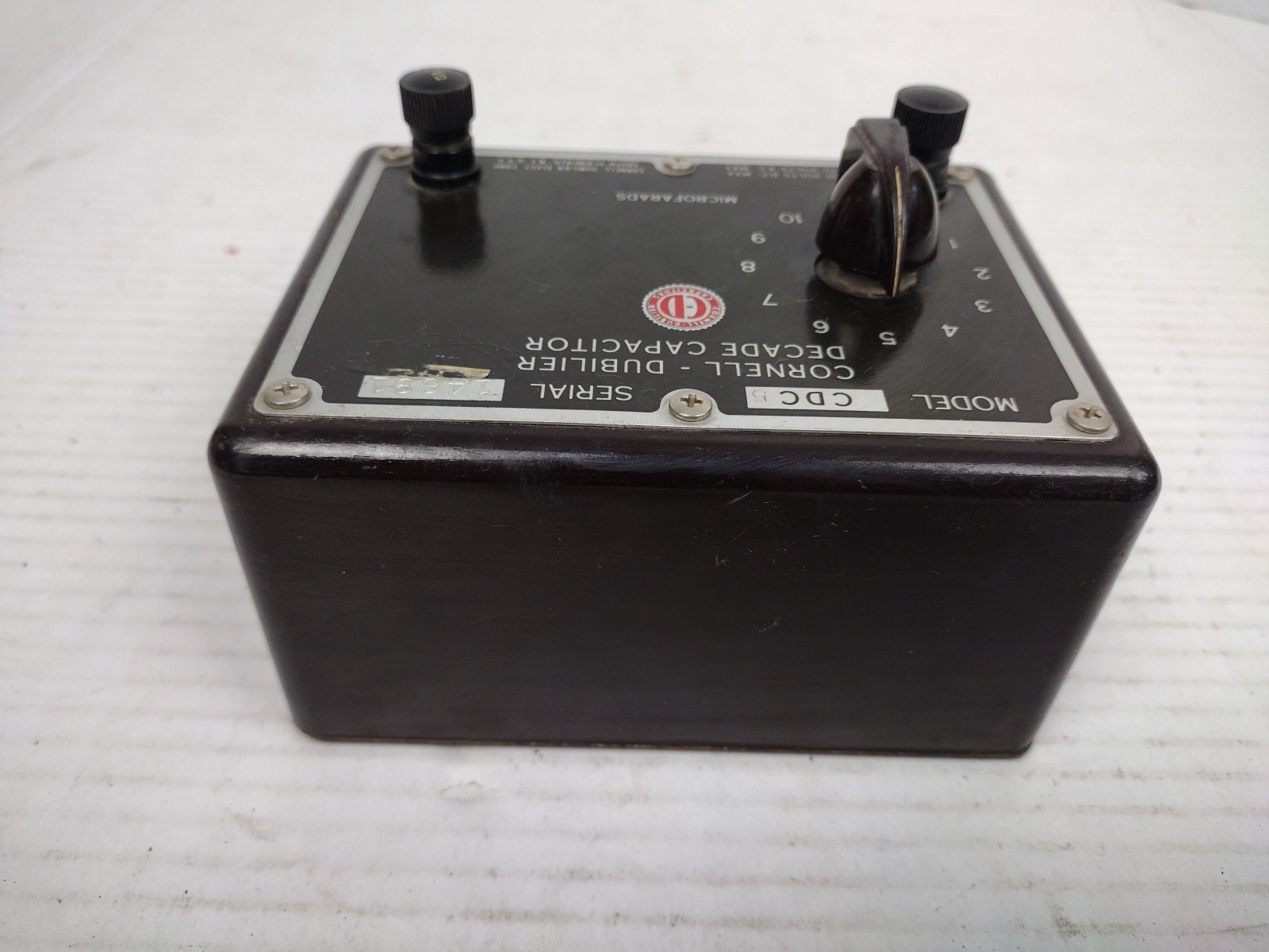 Vintage CDC Cornell Dubilier Decade Capacitor Electronics CDC-5 Untested