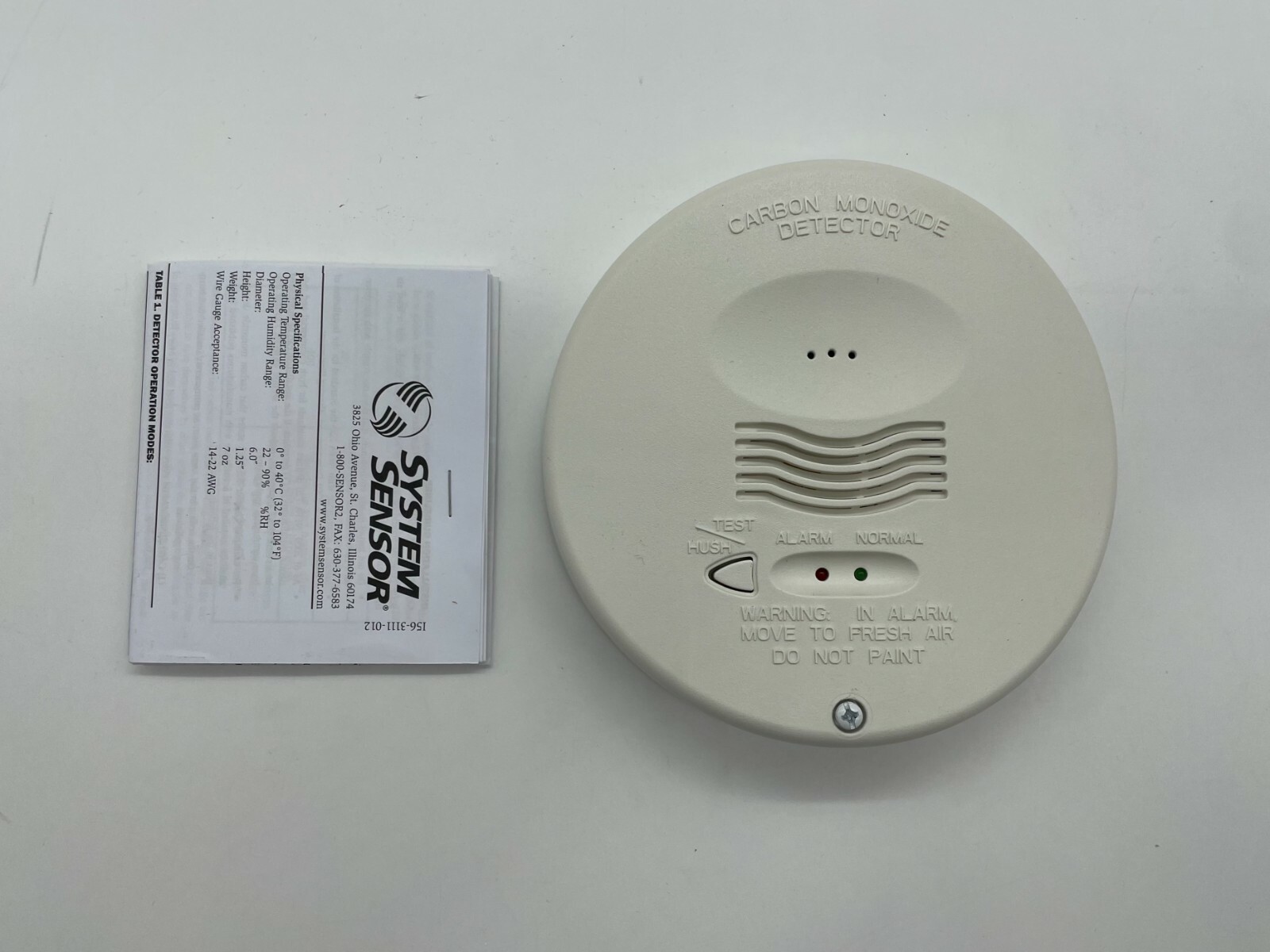 System Sensor CO1224TR - Same Day Shipping (SEALED)