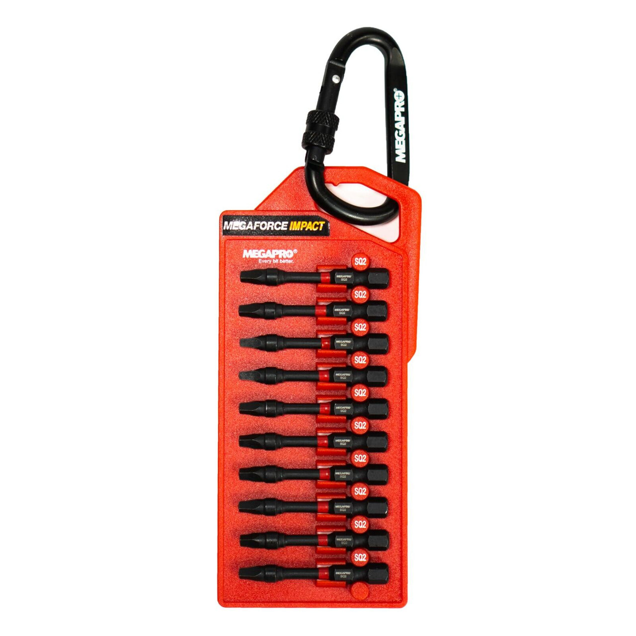 Megapro 9BP-I-S210 2" Impact Bit Set Square 2 only - 10 pack