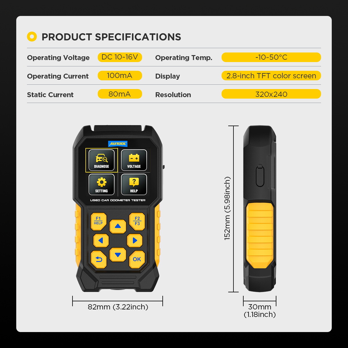 Used Car Odometer Diagnostic Scanner Automotive OBD2 Mileage Tester Code Reader