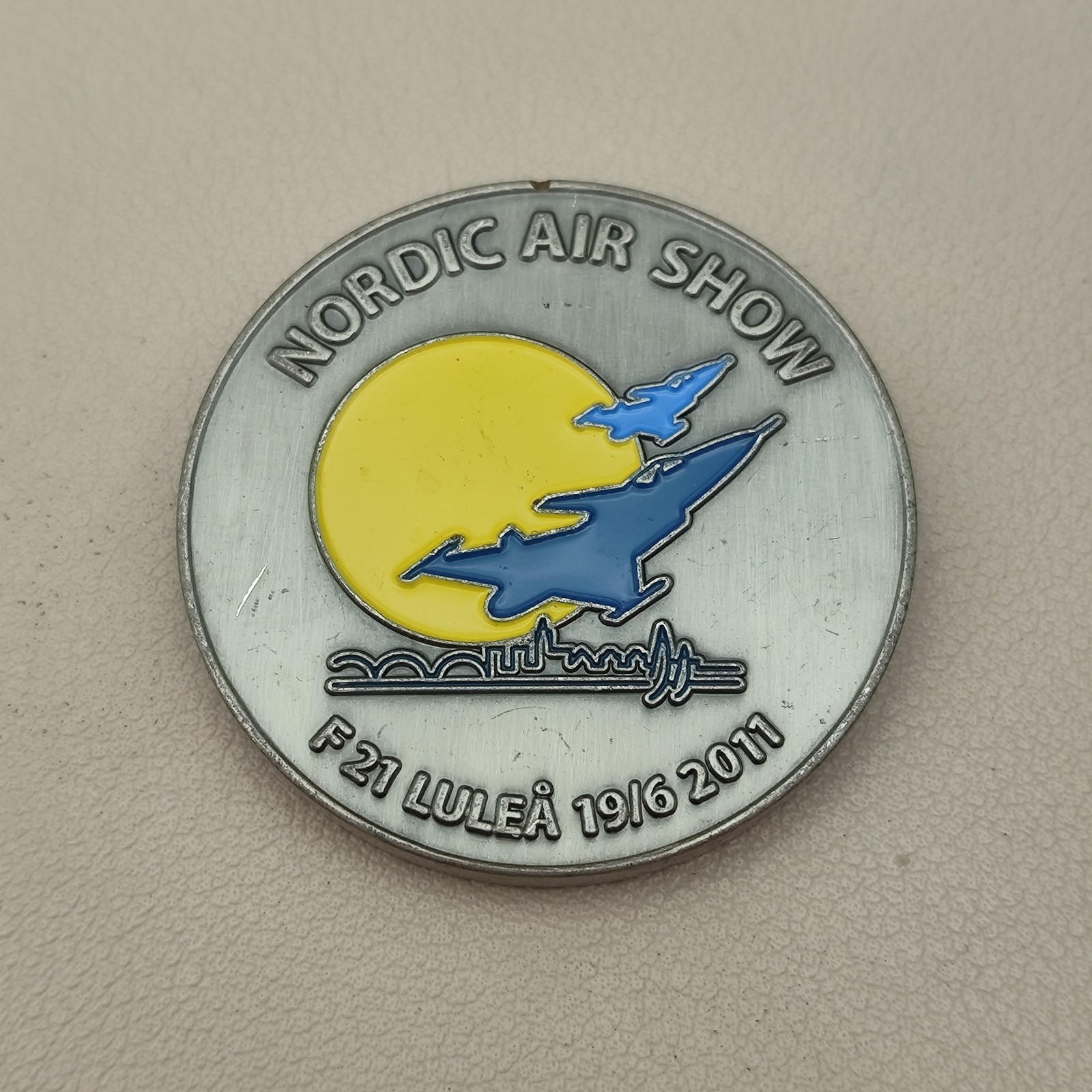 Nordic Air Show Forsvarsmakten Norrbottens Flygflottilj Challenge Coin