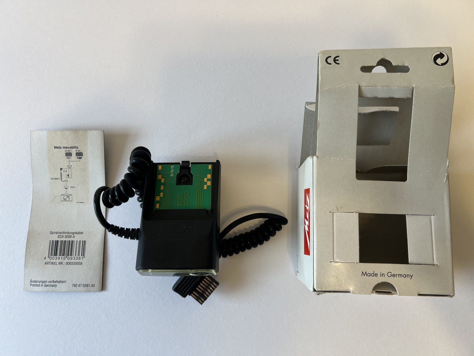 Metz SCA3000A TTL Flash Adapter / Module - New in Box - Made in Germany