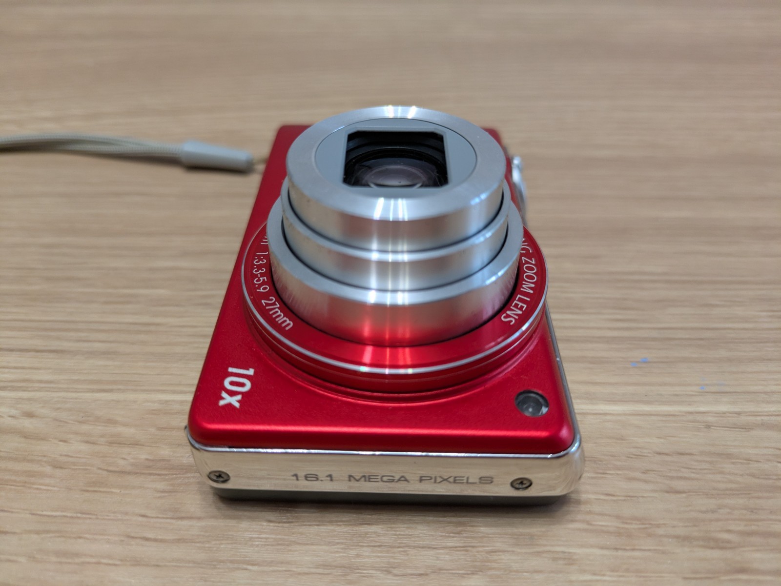 Samsung Digital Camera PL221 16.0MP Red Tested - Boxed with Charging Cable, Case